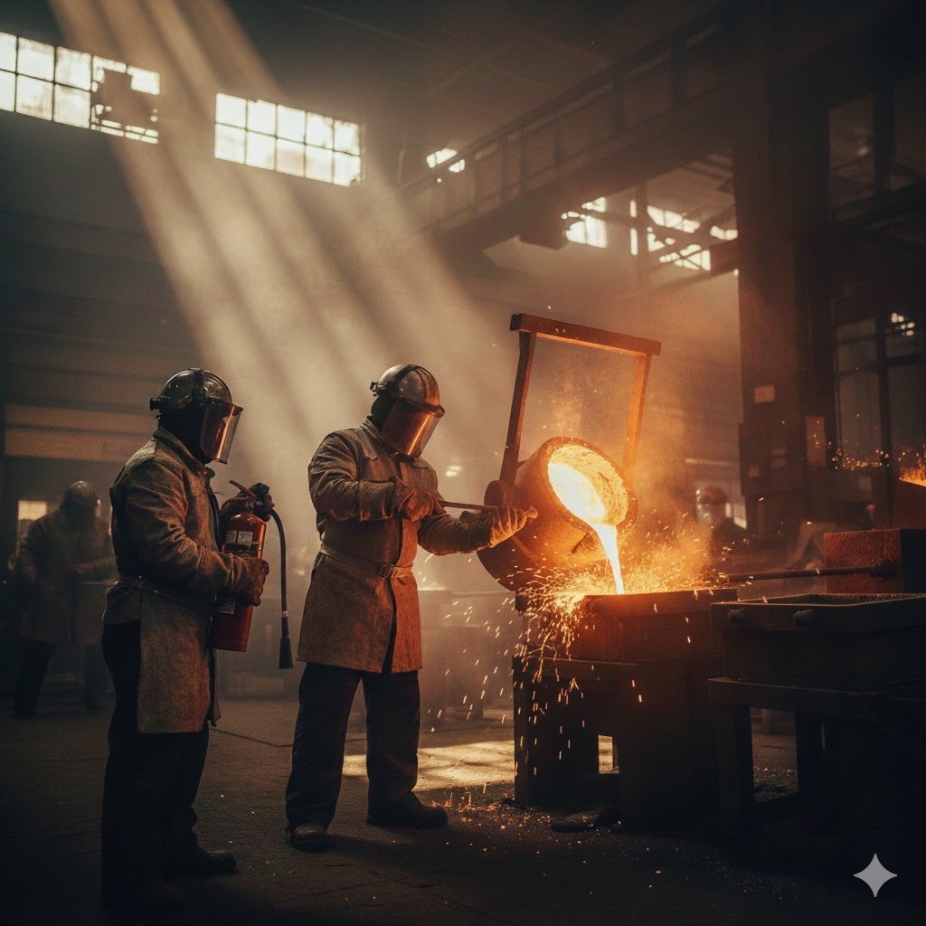 Safe Work Practices for Handling Hot Metals