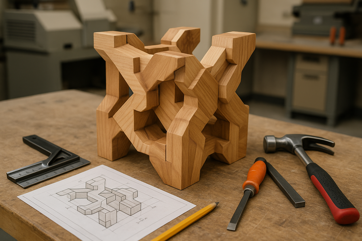 Irregular Joint Wood Pattern Development and Manufacturing